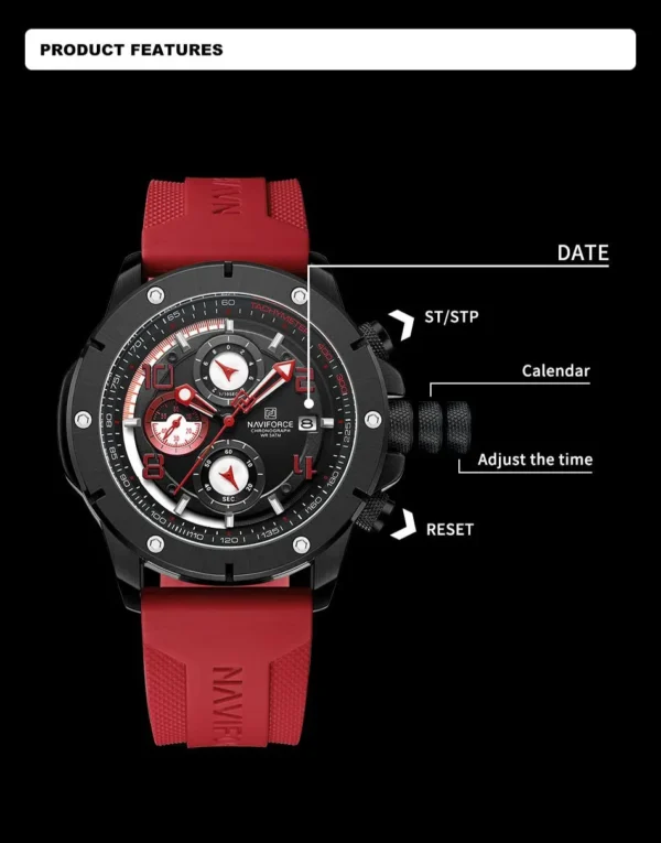 Naviforce NF-8034 Chronograph Exclusive Edition - Image 5